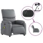 Elektrischer verstellbarer Massagestuhl aus grauem Kunstleder. von , Sessel - Ref: Foro24-3204882, Preis: 262,51 €, Rabatt: %
