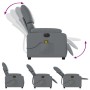 Sillón de masaje reclinable eléctrico cuero sintético gris by , Armchairs - Ref: Foro24-3204882, Price: 262,51 €, Discount: %