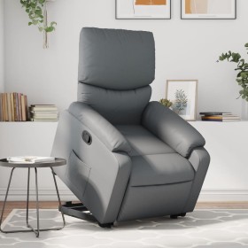 Verstellbarer Aufsteh-Ledersessel in Grau von , Sessel - Ref: Foro24-3204889, Preis: 308,44 €, Rabatt: %