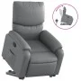 Sillón reclinable elevable cuero artificial gris by , Armchairs - Ref: Foro24-3204889, Price: 326,62 €, Discount: %