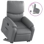 Sillón reclinable elevable cuero artificial gris by , Armchairs - Ref: Foro24-3204889, Price: 308,44 €, Discount: %