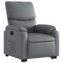 Sillón reclinable elevable cuero artificial gris by , Armchairs - Ref: Foro24-3204889, Price: 308,44 €, Discount: %