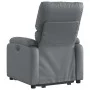Sillón reclinable elevable cuero artificial gris by , Armchairs - Ref: Foro24-3204889, Price: 326,62 €, Discount: %