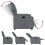Sillón reclinable elevable cuero artificial gris by , Armchairs - Ref: Foro24-3204889, Price: 308,44 €, Discount: %