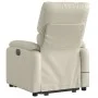 Sillón reclinable de masaje de pie cuero artificial color crema by , Armchairs - Ref: Foro24-3204894, Price: 314,82 €, Discou...