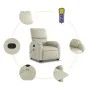 Sillón reclinable de masaje de pie cuero artificial color crema by , Armchairs - Ref: Foro24-3204894, Price: 314,82 €, Discou...