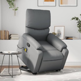Massage-Fußstütze Relaxsessel aus grauem Kunstleder von , Sessel - Ref: Foro24-3204896, Preis: 285,55 €, Rabatt: %