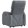 Sillón reclinable de masaje de pie cuero artificial gris by , Armchairs - Ref: Foro24-3204896, Price: 285,55 €, Discount: %
