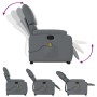 Sillón reclinable de masaje de pie cuero artificial gris de , Sillones - Ref: Foro24-3204896, Precio: 290,90 €