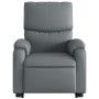 Sillón reclinable de masaje de pie cuero artificial gris by , Armchairs - Ref: Foro24-3204896, Price: 285,55 €, Discount: %