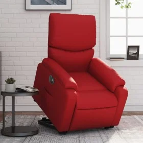 Sillón elevable eléctrico cuero artificial rojo by , Armchairs - Ref: Foro24-3204905, Price: 381,61 €, Discount: %