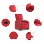 Elektrischer Aufstuhlsessel aus künstlichem rotem Leder. von , Sessel - Ref: Foro24-3204905, Preis: 381,61 €, Rabatt: %