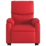 Sillón elevable eléctrico cuero artificial rojo de , Sillones - Ref: Foro24-3204905, Precio: 381,61 €, Descuento: %