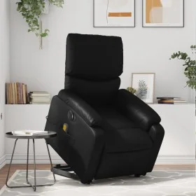 Sillón de masaje elevable eléctrico cuero sintético negro by , Armchairs - Ref: Foro24-3204907, Price: 322,49 €, Discount: %