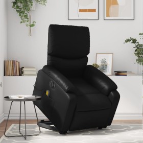 Sillón de masaje elevable eléctrico cuero sintético negro de , Sillones - Ref: Foro24-3204907, Precio: 329,10 €, Descuento: %