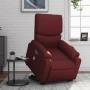 Sillón de masaje elevable eléctrico cuero artificial rojo tinto by , Armchairs - Ref: Foro24-3204911, Price: 314,72 €, Discou...