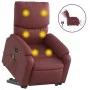Sillón de masaje elevable eléctrico cuero artificial rojo tinto by , Armchairs - Ref: Foro24-3204911, Price: 335,07 €, Discou...