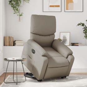 Elektrischer Massage-Fernsehsessel aus synthetischem Capuccino-Leder. von , Sessel - Ref: Foro24-3204913, Preis: 316,57 €, Ra...