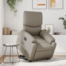 Elektrischer Massage-Fernsehsessel aus synthetischem Capuccino-Leder. von , Sessel - Ref: Foro24-3204913, Preis: 338,38 €, Ra...