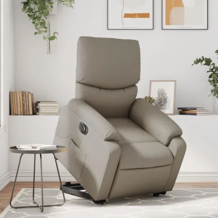 Sillón reclinable de masaje eléctrico cuero sintético capuchino by , Armchairs - Ref: Foro24-3204913, Price: 337,34 €, Discou...