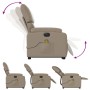 Sillón reclinable de masaje eléctrico cuero sintético capuchino by , Armchairs - Ref: Foro24-3204913, Price: 319,65 €, Discou...