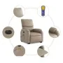 Sillón reclinable de masaje eléctrico cuero sintético capuchino by , Armchairs - Ref: Foro24-3204913, Price: 337,34 €, Discou...