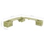 Garden bench with impregnated pine wood planters by vidaXL, Pots and planters - Ref: Foro24-44948, Price: 189,43 €, Discount: %