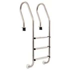 3-stufige Poolleiter Edelstahl 304 120 cm von vidaXL, Pooltreppen und Rampen - Ref: Foro24-91733, Preis: 182,41 €, Rabatt: %