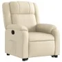 Sillón reclinable elevable de tela color crema by , Armchairs - Ref: Foro24-3205211, Price: 303,26 €, Discount: %