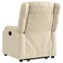 Sillón reclinable elevable de tela color crema by , Armchairs - Ref: Foro24-3205211, Price: 303,26 €, Discount: %