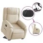 Sillón reclinable elevable de tela color crema by , Armchairs - Ref: Foro24-3205211, Price: 303,26 €, Discount: %