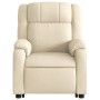 Sillón reclinable elevable de tela color crema by , Armchairs - Ref: Foro24-3205211, Price: 264,97 €, Discount: %