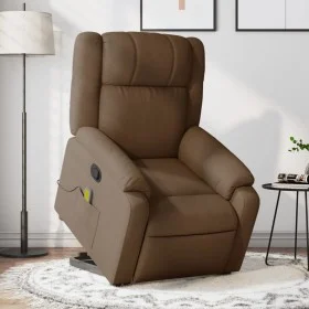 Silla de masaje reclinable de pie de tela marrón by , Armchairs - Ref: Foro24-3205218, Price: 311,84 €, Discount: %