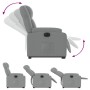 Sillón eléctrico reclinable elevable de tela gris claro by , Armchairs - Ref: Foro24-3205226, Price: 299,12 €, Discount: %