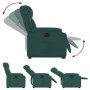 Sillón eléctrico reclinable elevable de tela verde oscuro by , Armchairs - Ref: Foro24-3205232, Price: 313,18 €, Discount: %