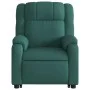 Sillón eléctrico reclinable elevable de tela verde oscuro by , Armchairs - Ref: Foro24-3205232, Price: 336,77 €, Discount: %