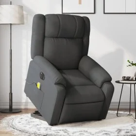 Elektrischer, verstellbarer, wiederaufladbarer Massagesessel aus dunkelgrauem Stoff. von , Sessel - Ref: Foro24-3205239, Prei...