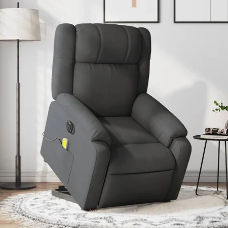 Sillón de masaje eléctrico reclinable elevable tela gris oscuro by , Armchairs - Ref: Foro24-3205239, Price: 365,11 €, Discou...