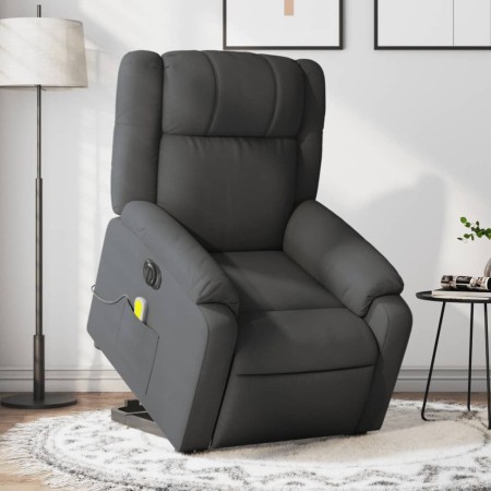 Sillón de masaje eléctrico reclinable elevable tela gris oscuro by , Armchairs - Ref: Foro24-3205239, Price: 341,51 €, Discou...
