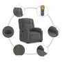 Sillón de masaje eléctrico reclinable elevable tela gris oscuro by , Armchairs - Ref: Foro24-3205239, Price: 365,11 €, Discou...