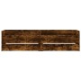 Bettgestell aus geräucherter Eiche mit Schubladen 90x200 cm von , Betten und Lattenroste - Ref: Foro24-3207347, Preis: 159,09...
