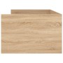 Sonoma oak bed frame with drawers 90x200 cm by , Beds and slatted bases - Ref: Foro24-3207345, Price: 171,44 €, Discount: %