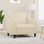 Sillón de tela color crema 60 cm de , Sofás - Ref: Foro24-359345, Precio: 143,57 €, Descuento: %