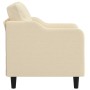 Sillón de tela color crema 60 cm de , Sofás - Ref: Foro24-359345, Precio: 143,57 €, Descuento: %