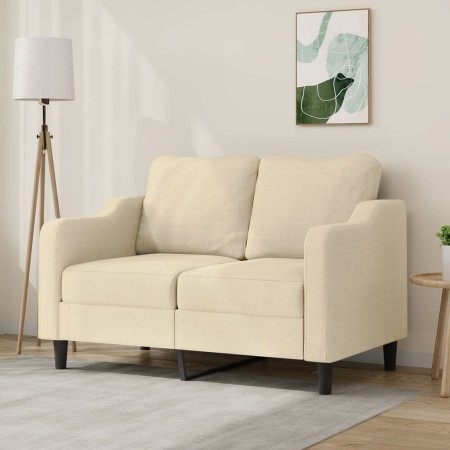 Zweisitziges cremefarbenes Stoffsofa, 120 cm. von , Sofas - Ref: Foro24-359353, Preis: 201,16 €, Rabatt: %