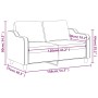 Zweisitziges cremefarbenes Stoffsofa, 120 cm. von , Sofas - Ref: Foro24-359353, Preis: 201,16 €, Rabatt: %