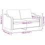 Sofá de 2 plazas de tela gris taupé 140 cm by , Sofas - Ref: Foro24-359358, Price: 203,55 €, Discount: %
