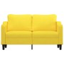 Sofá de 2 plazas de tela amarillo claro 140 cm by , Sofas - Ref: Foro24-359364, Price: 228,67 €, Discount: %