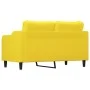 Sofá de 2 plazas de tela amarillo claro 140 cm by , Sofas - Ref: Foro24-359364, Price: 225,44 €, Discount: %