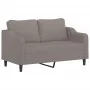 Sofá de 2 plazas de tela gris taupé 140 cm by , Sofas - Ref: Foro24-359366, Price: 222,04 €, Discount: %